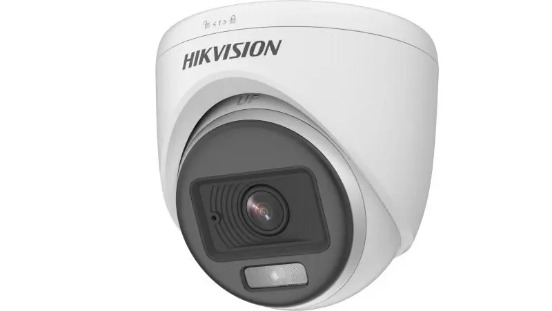 CAMARA TURBO DS-2CE70KF0T-LPFS HIKVISION 3K SmartHybrid Light Lente 2.8mm Dual Light microfono integrado