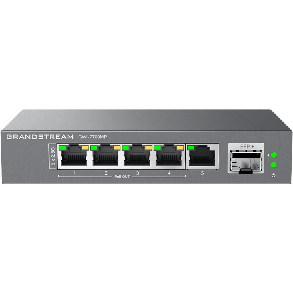 CONMUTADOR DE RED PoE DE 2.5G y varios puertos gigabit GWN7700MP