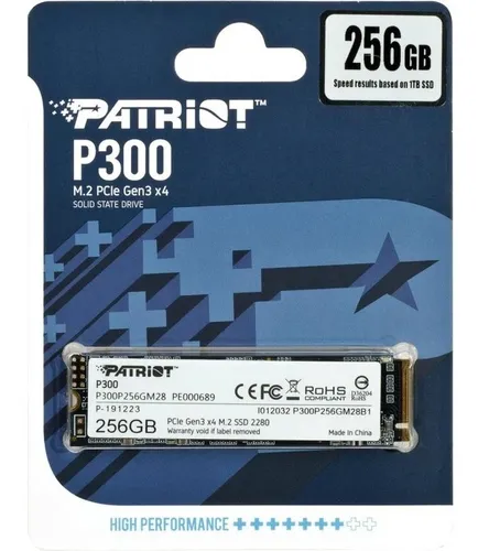 DISCO DURO ESTADO SOLIDO P300 256GB M.2 2280 PCLE GEN 3X4 SSD P300P256GM28