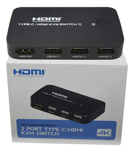 HDMI HD VIDEO KVM SWITCH HK401 4 PUERTOS