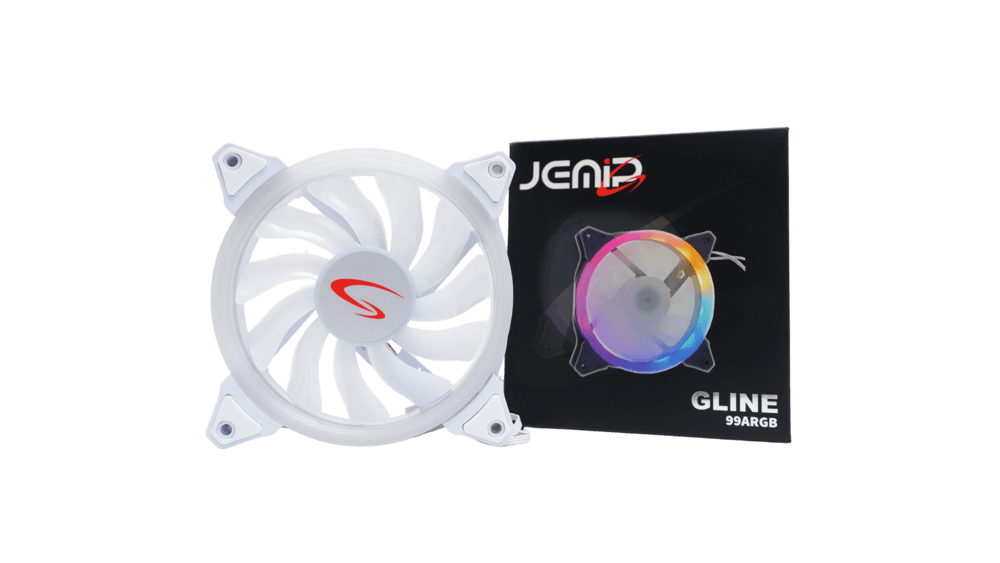 VENTILADOR JEMIP GLINE 99 12CM ARGB