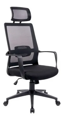 SILLA EJECUTIVA DE OFICINA ERGONOMICA COLOR NEGRO MODELO YB-816A U-PRODUCTS
