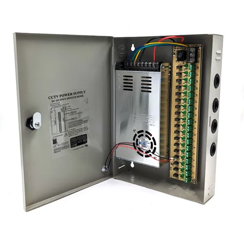 FUENTE DE PODER 12VOLTIOS 30 AMP PARA CCTV-CINTAS LED 9 CANALES U-SUPPLY30