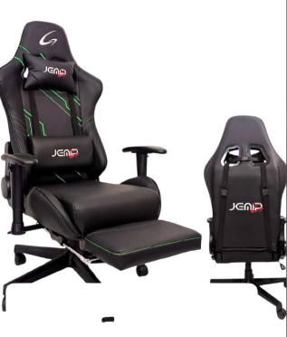 SILLA JEMIP GAMING KLAUTH JP-KW-G6450-F MECANISMO MARIPOSA REPOSA PIES AJUSTE DE INCLINACION Y ALTURA