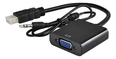 ADAPTADOR SPIDERTEC HDMI MACHO A VGA HEMBRA SPI-A2 INCLUYE CABLE 3.5MM