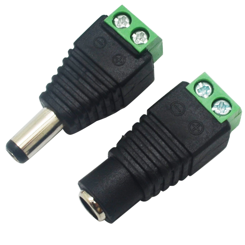 CONECTOR PLUG 12V MACHO Y HEMBRA PAR
