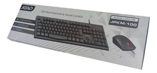 COMBO TECLADO Y MOUSE JEMIP JPKM-100 1200DPI 3 BOTONES