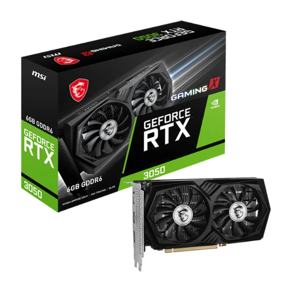 TARJETA DE VIDEO MSI GEFORCE RTX3050 LOW PROFILE 6GB DDR6 96BIT 1507MHz 300W