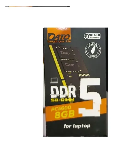 MEMORIA DATO DDR5 8GB PC5600 PARA LAPTOP DT8G5DSDND56