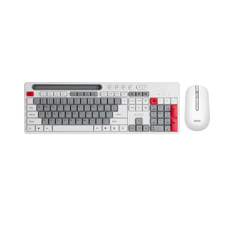 COMBO MARVO WS009 INALAMBRICO 2.4G BLANCO TECLADO/MOUSE