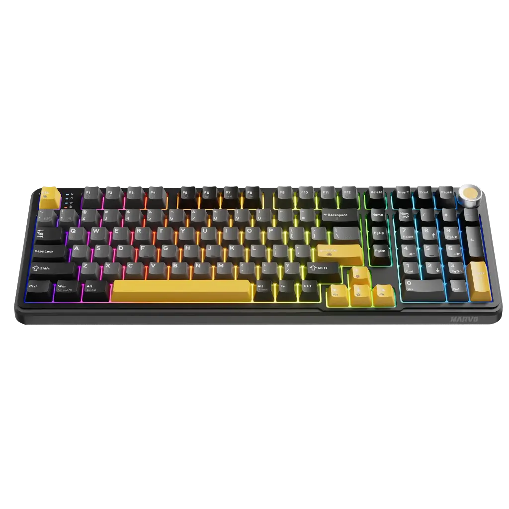TECLADO MARVO KG986W TITAN 98 INALAMBRICO