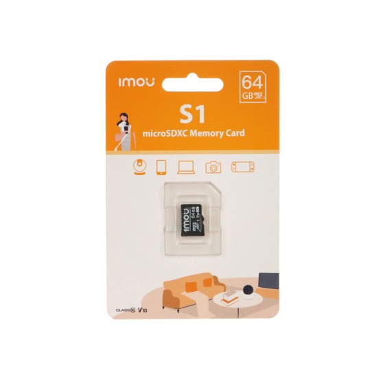 TARJETA DE MEMORIA MICRO SD IMOU 64GB ST2-64-S1-IMOU
