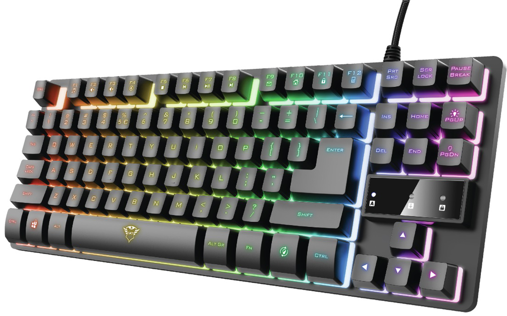 TECLADO TRUST GXT833 THADO TKL ES CON ILUMINACION 24067
