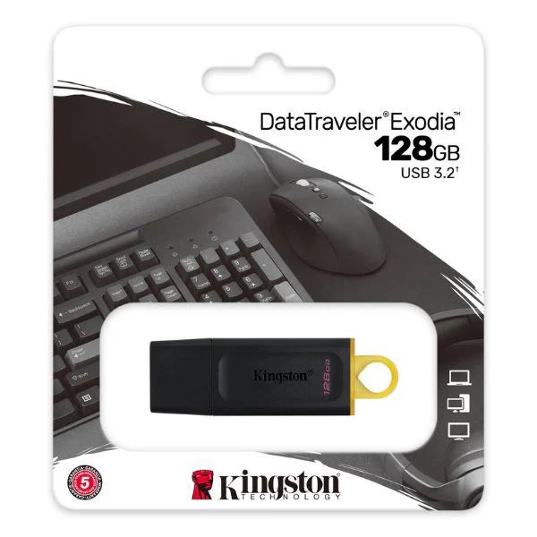PENDRIVE KINGSTON 128GB DATA TRAVELER EXODIA USB 3.2 DTX/128GB-TW