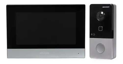 Kit de vídeo portero IP 2MP Wi-Fi HIKVISION DS-KIS603-P(C)