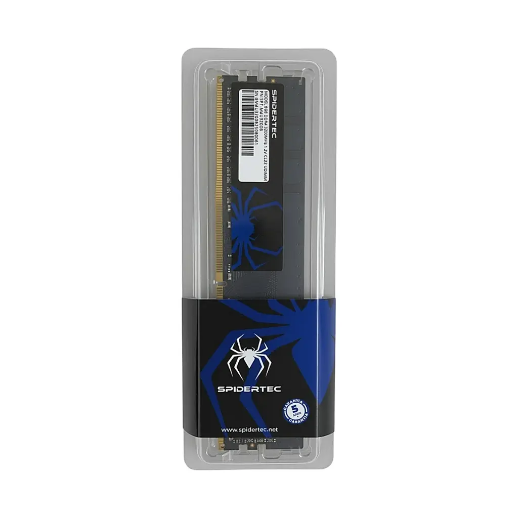 MEMORIA RAM SPIDERTEC 8GB 3200MHZ DDR4 CL22 DISIPADOR TERMICO DESKTOP SPT-M4U32G08/HT