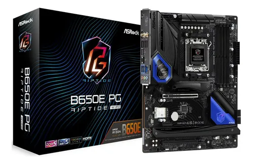 TARJETA MADRE ASROCK B650M PG RIPTIDE WIFI SOCKET AMD5 4xDDR5-7200 4xSATA M.2 4xPCIe 