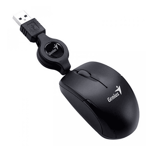 MOUSE GENIUS MICRO TRAVELER V2/ 1200DPI/ 3 BOTONES USB RETRACTIL