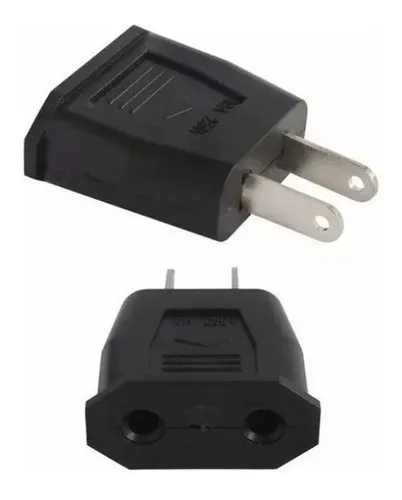 ADAPTADOR REDONDO EUROPEO - AMERICANO NEGRO SM 11667