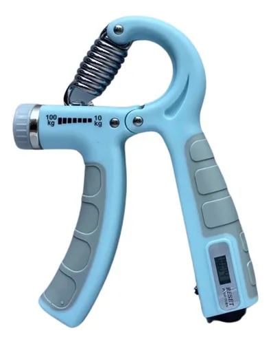 HAND GRIP CELESTE 10-100KG CON CONTADOR