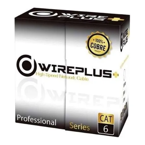 CABLE UTP WIREPLUS+ CAT6 100mts 100% COBRE x Metro