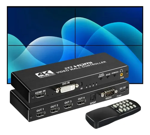 CONTROLADOR VIDEO WALL HDMI 2X2
