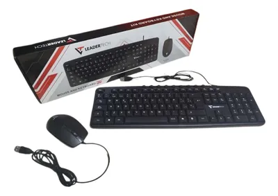COMBO TECLADO Y MOUSE LEADERTECH USB NEGRO
