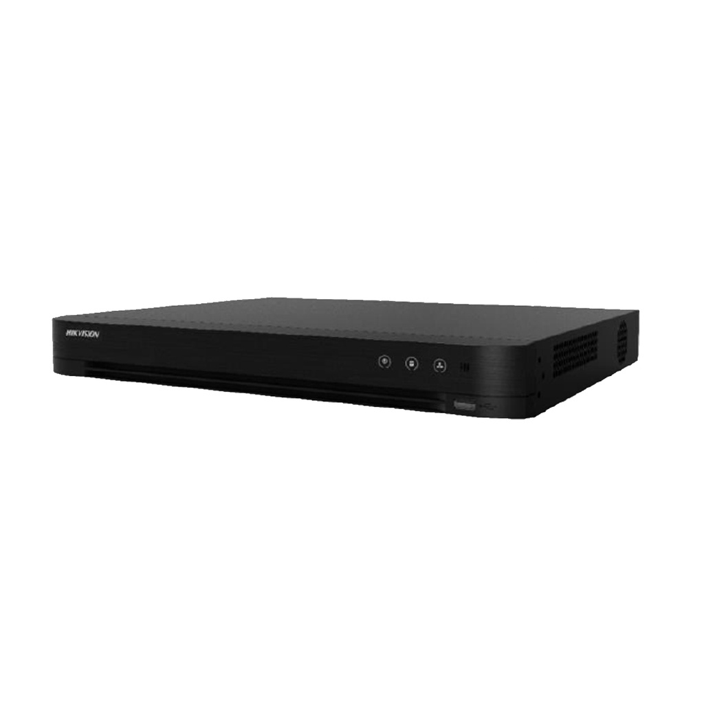 DVR 8 canales Turbo HD 2MP Acusense + 4 IP 6MP salida Bnc auxiliar iDS-7208HQHI-M1/S