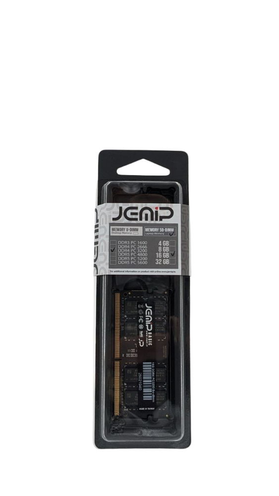 MEMORIA RAM JEMIP 16GB DDR4 3200MHZ SODIMM PARA PORTATIL SO16GB-3200