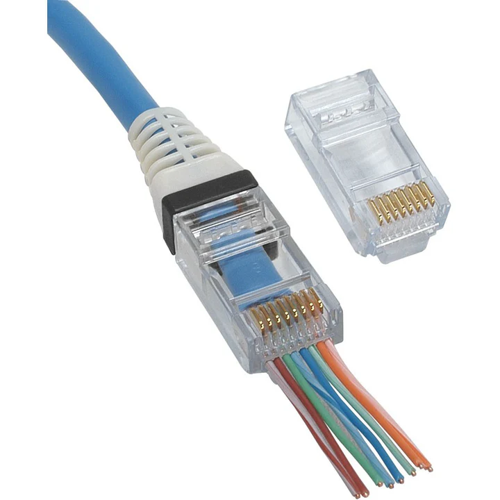(POR UNIDAD) CONECTOR RJ45 50U CAT6 PASS TROUGH CAO15-6PT