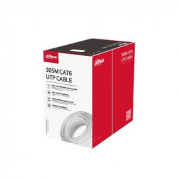POR METRO CABLE UTP CAT6 DAHUA DH-PFM920I-6UN-C 305MT INTERIOR 