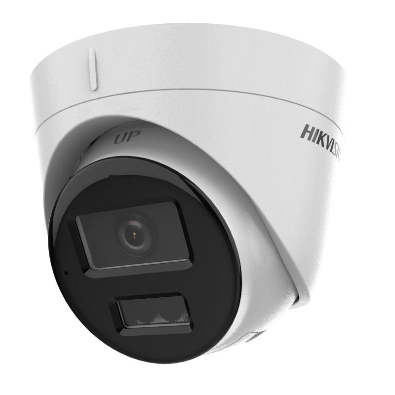 CAMARA TURRET IP 2MP LENTE 2.8MM DUAL LIGHT DS-2CD1323G2-LIU (30mts IR + 10mts Luz Blanca) Mic/ Acusense Lite / Exterior IP67 H.265 PoE ONVIF