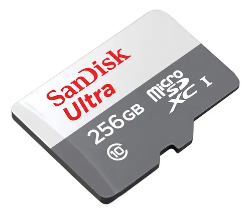 MEMORIA MICRO SD SANDISK 256GB CLASE 10 100MBs SDSQUNR-256G-G