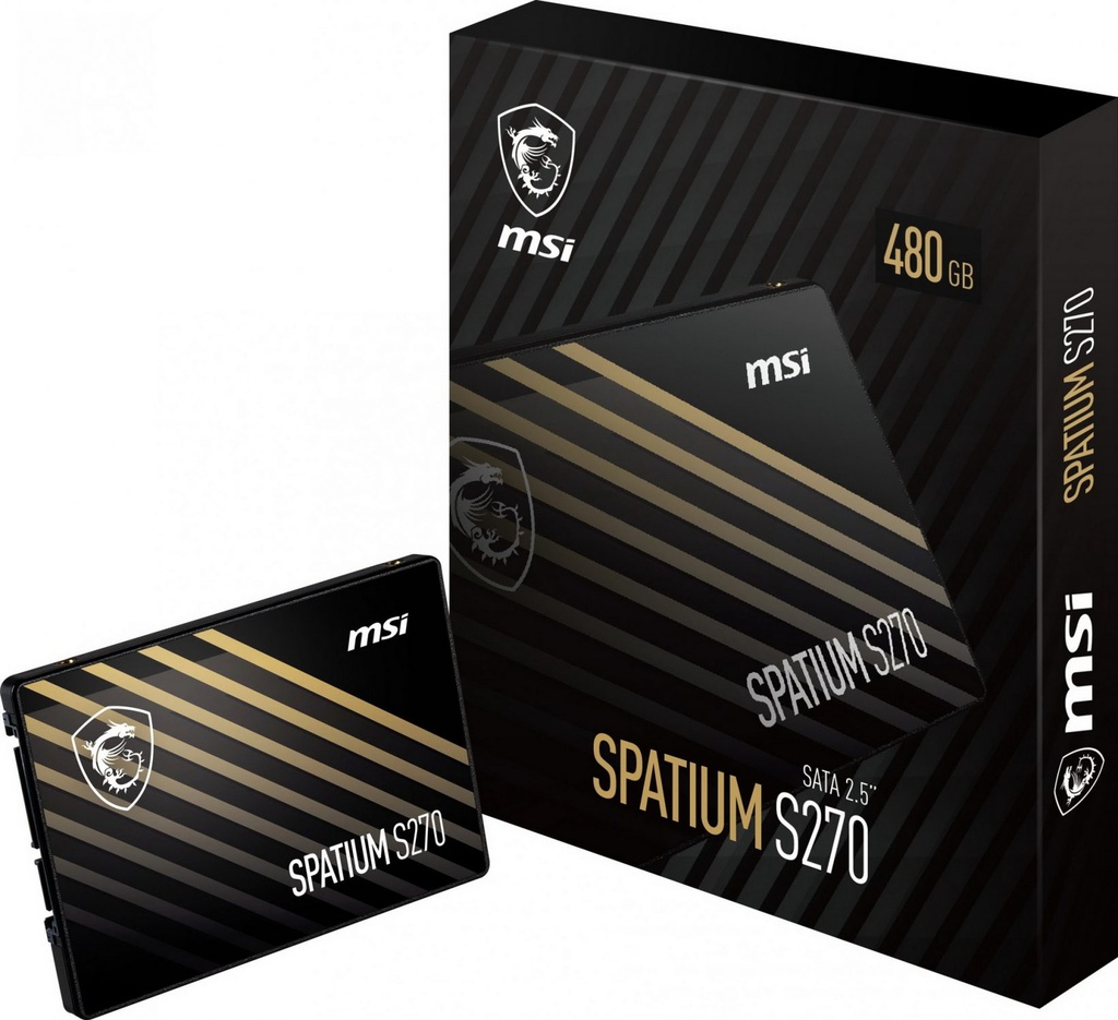 SSD MSI 480GB SPATIUM S270 2.5" SATA 3 500MB/s S78-440E350-P83
