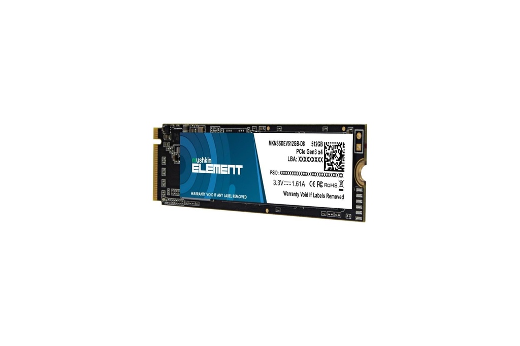 SSD MUSHKIN 512GB ELEMENT NVMe M.2 2280 PCIe 3x4