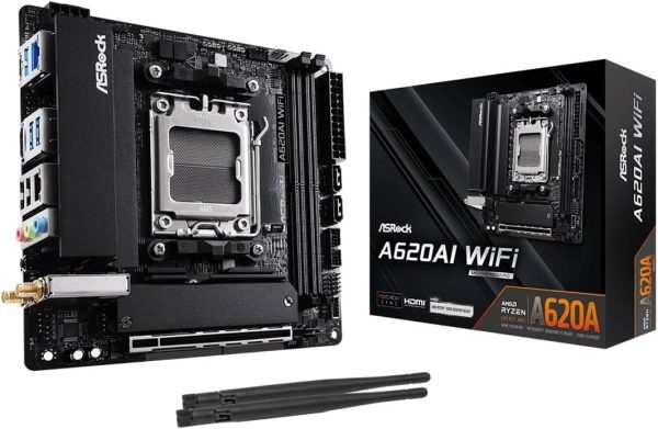 TARJETA MADRE ASROCK A620AI WIFI AMD5/2xDDR5/ 2 SATA/ 11xUSB M.2 GEN 4x4