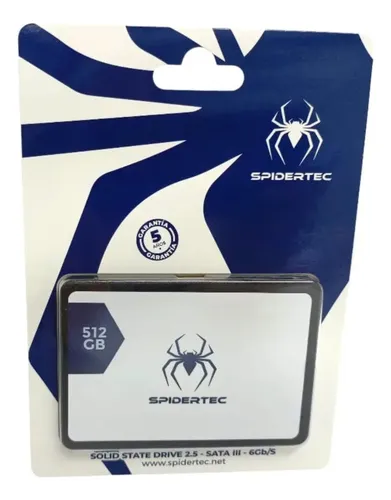DISCO DURO SOLIDO SPIDERTEC 512GB 2.5" SATA III 6GB/S 3D NAND