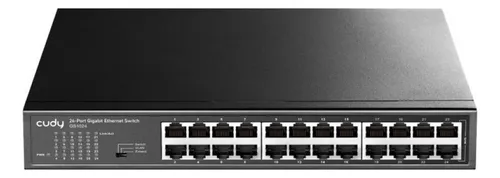 SWITCH 24 PUERTOS GIGABIT GS1024E-EU 10/100/1000 RACKMOUNT LIGHT CUDY V1.0