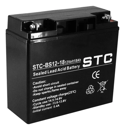 BATERIA SELLADA 12V 18AH STC-BS12-18