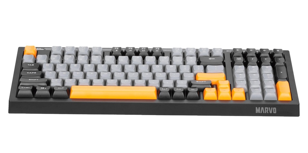 TECLADO MARVO GAMING K638B SP SOLDAT S50B DE MEMBRANA RGB