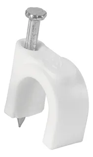 GRAPA PARA CABLES REDONDA WIREPLUS+ 10mm PAQUETE DE 100unidades WP-GPCR-10