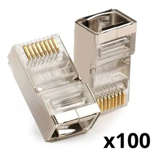 CAJA CONECTOR RJ45 CAT6 X100 CROMO 10350