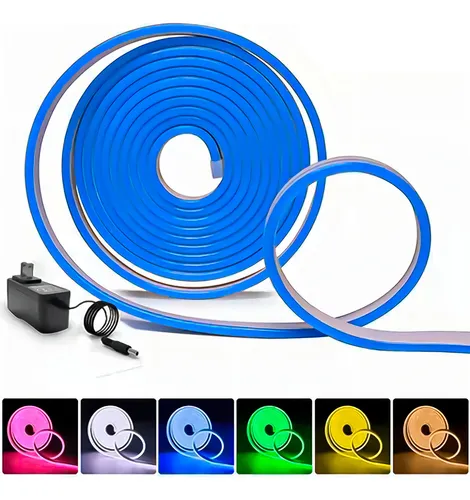 CINTA LED NEON 110V 5M AZUL OSCURO