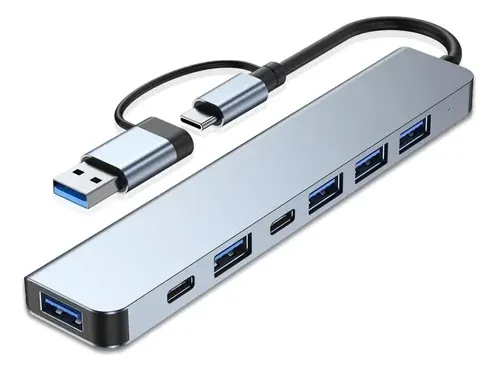 ADAPTADOR HUB USB 7 EN 1