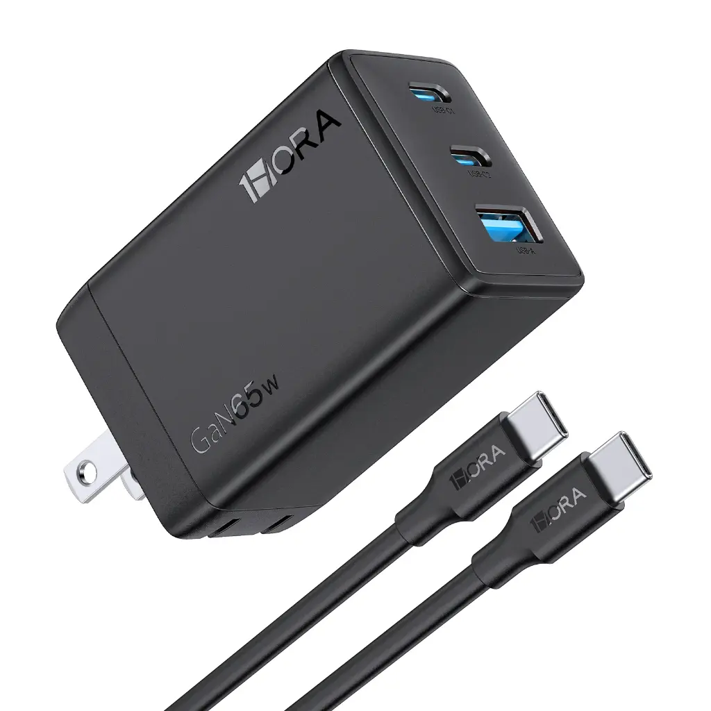 CARGADOR DE TELEFONO GAR322N TIPO C A TIPO C 2MT 1HORA 65W 5A