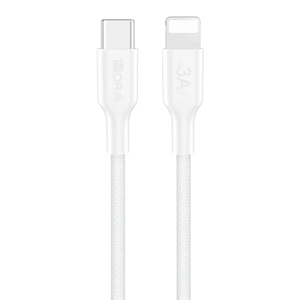 CABLE TIPO C-LIGHTNING 3A 1MT BLANCO CAB273 1HORA