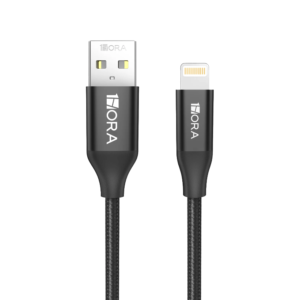 CABLE IP LIGHTNING 2.4A 1MT CAB250 1MT NEGRO 1HORA