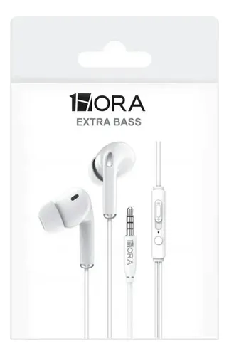 AURICULARES DEEP BASS 3.5MM 1HORA WHITE AUT123