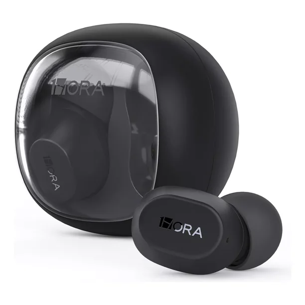 AUDIFONOS INALAMBRICOS TWS BLACK AUT208N 1HORA