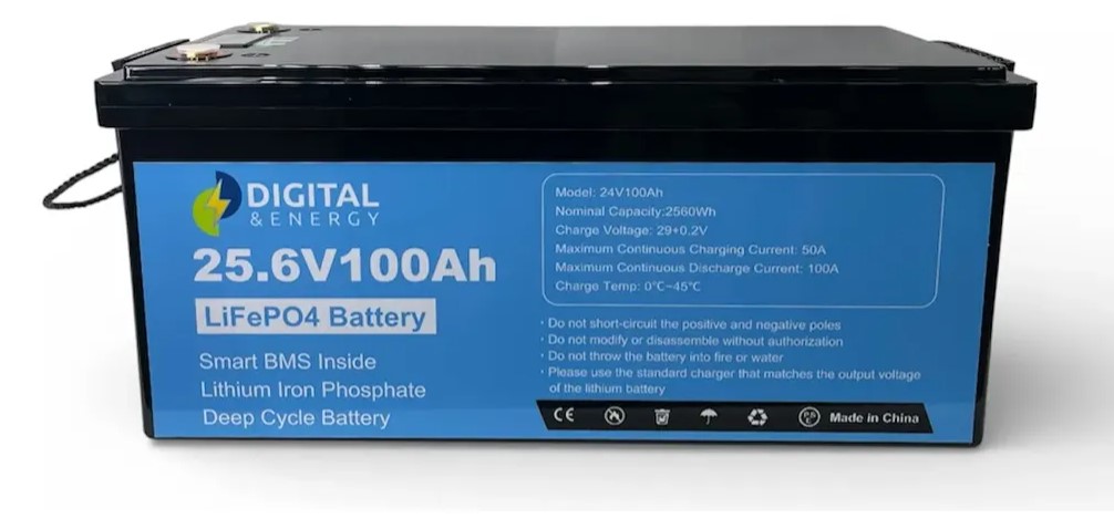 BATERIA DE LITIO 25.6V100AH DIGITAL ENERGY LN-P24100